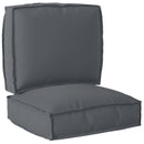 Palle Pudesæt Oxford stof Antracit 50 x 50 x 12 cm