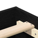 Sengestel Sort eg 203 x 163 x 25 cm Konstrueret træ