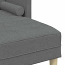 Sofa Sæt med pude Mørkegrå Polyester