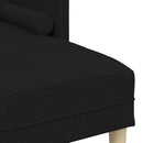 Sofa Sæt med pude Sort Polyester