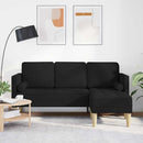 Sofa Sæt med pude Sort Polyester