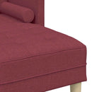 Sofa Sæt med pude Vinrød Polyester