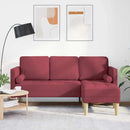 Sofa Sæt med pude Vinrød Polyester
