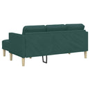 Sofa Sæt med pude Mørkegrøn Polyester