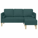 Sofa Sæt med pude Mørkegrøn Polyester