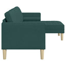 Sofa Sæt med pude Mørkegrøn Polyester