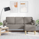 Sofa Sæt med pude Gråbrun Polyester