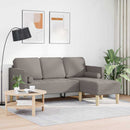 Sofa Sæt med pude Gråbrun Polyester