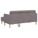Sofa Sæt med pude Gråbrun Polyester