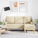 Sofa Sæt med pude Creme Polyester
