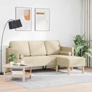 Sofa Sæt med pude Creme Polyester
