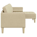 Sofa Sæt med pude Creme Polyester