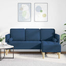Sofa Sæt med pude Blå Polyester