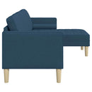 Sofa Sæt med pude Blå Polyester
