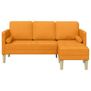 Sofa Sæt med pude Mørk Gul Polyester
