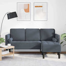 Sofa Sæt med pude Mørkegrå Polyester