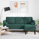 Sofa Sæt med pude Mørkegrøn Polyester