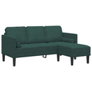Sofa Sæt med pude Mørkegrøn Polyester