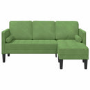 Sofa Sæt med pude Lys grøn Polyester