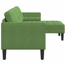 Sofa Sæt med pude Lys grøn Polyester