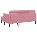 Sofa Sæt med pude Lyserød Polyester