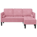 Sofa Sæt med pude Lyserød Polyester