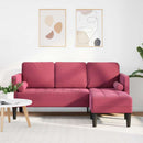 Sofa Sæt med pude Vinrød Polyester