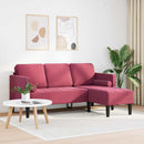 Sofa Sæt med pude Vinrød Polyester