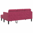 Sofa Sæt med pude Vinrød Polyester