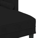 Sofa Sæt med pude Sort Polyester