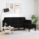 Sofa Sæt med pude Sort Polyester