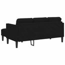 Sofa Sæt med pude Sort Polyester