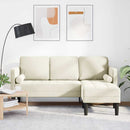 Sofa Sæt med pude Creme Polyester