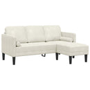 Sofa Sæt med pude Creme Polyester