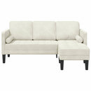Sofa Sæt med pude Creme Polyester