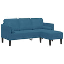 Sofa Sæt med pude Blå Polyester