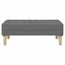 bænk med pude Mørkegrå 113 x 57 x 39 cm Stof