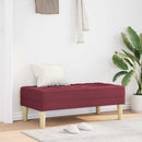 bænk med pude Vinrød 113 x 57 x 39 cm Stof