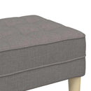 bænk med pude Gråbrun 113 x 57 x 39 cm Stof