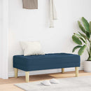 bænk med pude Blå 113 x 57 x 39 cm Stof