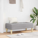bænk med pude Skygrå 113 x 57 x 39 cm Stof