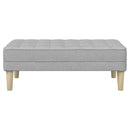 bænk med pude Skygrå 113 x 57 x 39 cm Stof