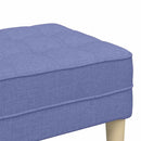 bænk med pude Jeans blå 113 x 57 x 39 cm Stof
