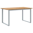 Havemøbel Bord Grå 140 x 80 x 75 cm Massivt Akacietræ