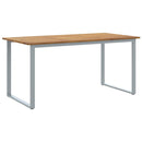 Havemøbel Bord Grå 160 x 80 x 75 cm Massivt Akacietræ
