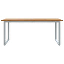 Havemøbel Bord Grå 180 x 90 x 75 cm Massivt Akacietræ
