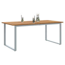 Havemøbel Bord Grå 180 x 90 x 75 cm Massivt Akacietræ