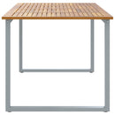 Havemøbel Bord Grå 200 x 90 x 75 cm Massivt Akacietræ