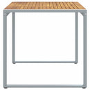 Havemøbel Bord Grå 140 x 80 x 75 cm Massivt Akacietræ