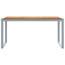 Havemøbel Bord Grå 160 x 80 x 75 cm Massivt Akacietræ